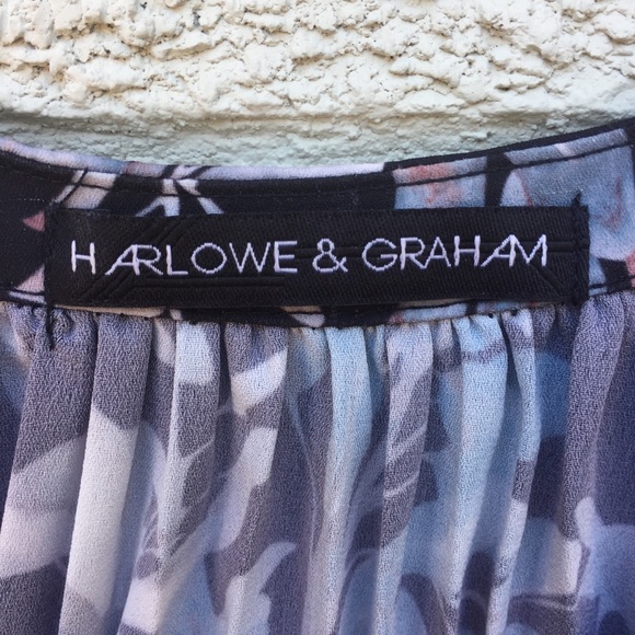 Harlowe & Graham Floral Print Cold Shoulder Top - Picture 4 of 8